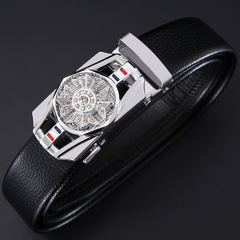 Cinturón de diamantes para ejecutar cinturón de moda masculino cinturón de moda masculino sensación de alta calidad simple cinturón automático al por mayor