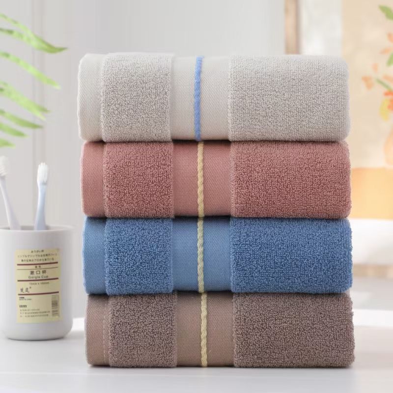 Bath towel towel wholesale cotton lengthened thickened 40*90 dark fitness towel soft absorbent bath towel