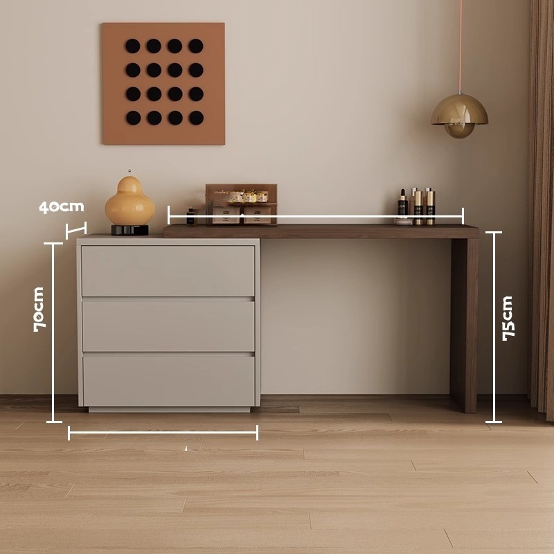 월넛 컬러 120 테이블 + 카키 컬러 캐비닛 60개 ⚑♢