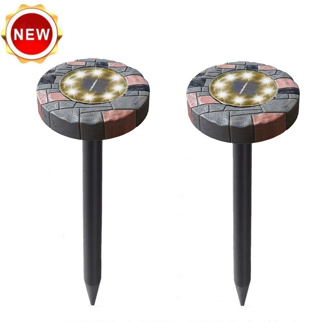 LED имитационный камень солнечный солнечный молегоер змея повторитель змея на солнечной энергии имитационный камень солнечное колодезное свет