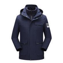 Pareja chaqueta hombres y mujeres tres en uno forro polar desmontable a prueba de viento impermeable chaqueta de alpinismo al por mayor