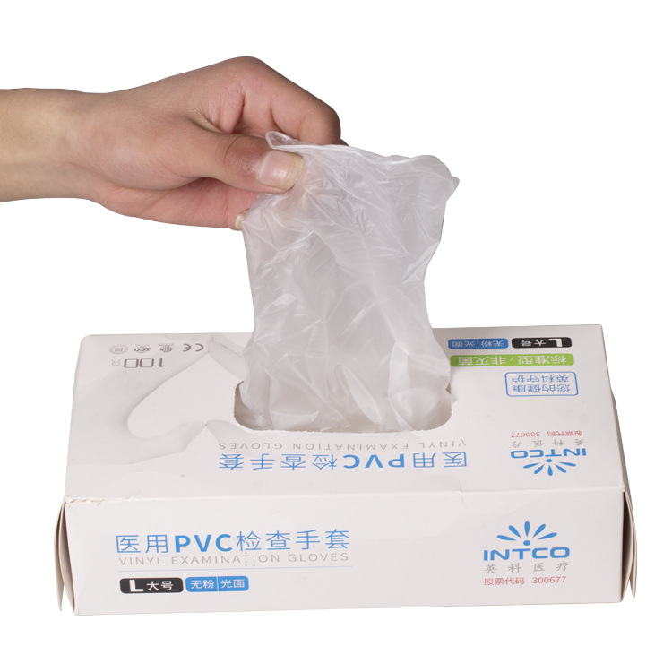Guantes desechables de PVC catering para hornear guantes desechables de belleza guantes impermeables resistentes al aceite examen dental