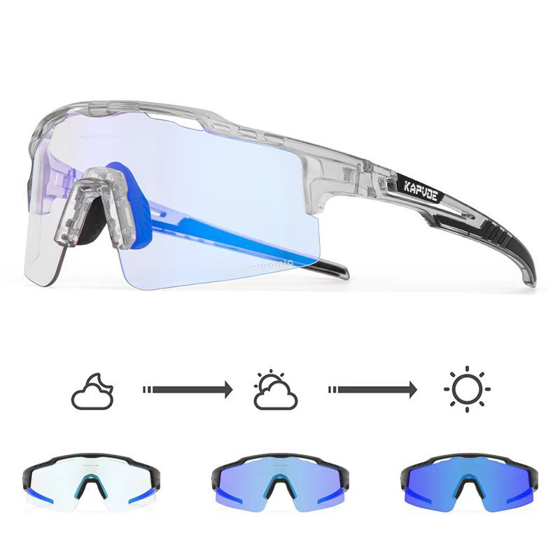 Gafas de Ciclismo Fotocromáticas de TR90, Fotocromático, A prueba de viento, para Ciclismo