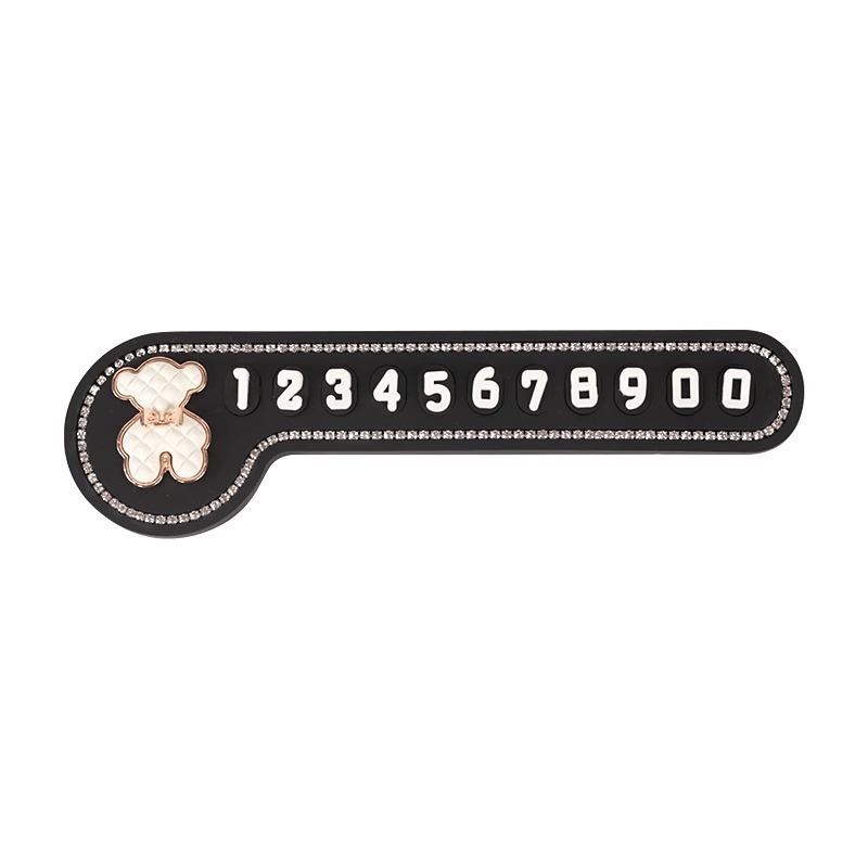 Matrícula de estacionamiento temporal de automóviles, niñas, personalidad creativa, accesorios de decoración de automóviles, placas de teléfono, placas de matrícula móviles