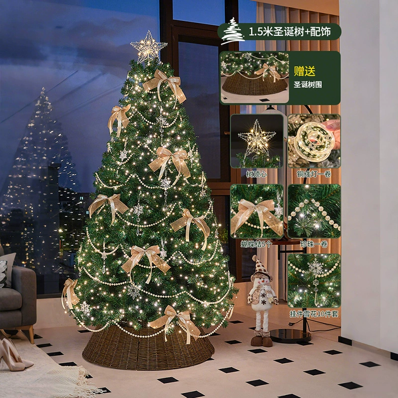 Атмосферные рождественские украшения для дома, для гостиной, элегантный высококачественный стиль