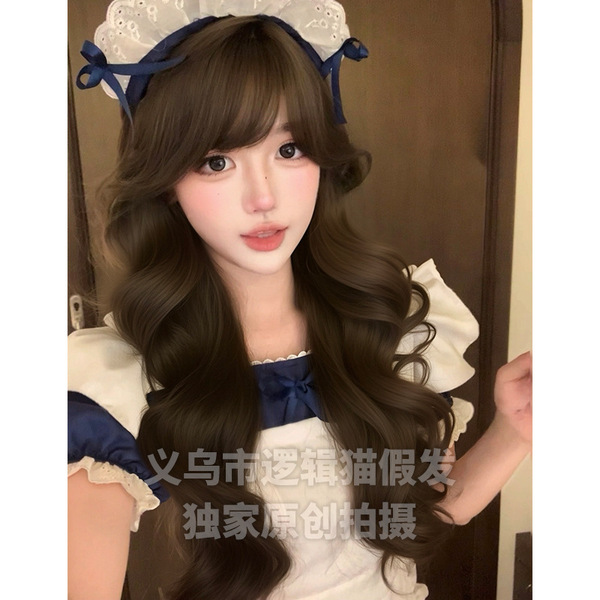 Winter curly cute lifelike wig