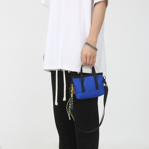 Vintage mini small bag men's phone bag solid color single shoulder crossbody bag small pendant purse women's earphone bag card holder