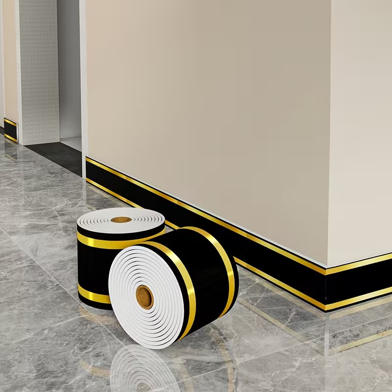 踢脚线自粘地脚线墙贴窗台门框波导线腰线装饰墙角线地板瓷砖贴纸