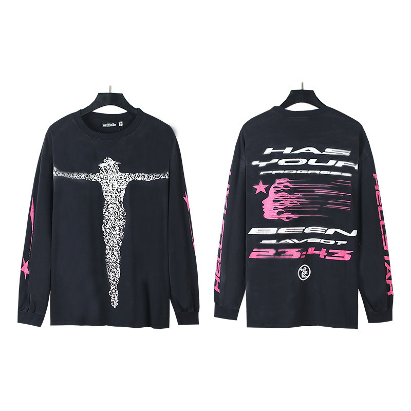 ヘルスターズ アメリカンスタイル 長袖Tシャツ メンズ インス ストリート系ブランド トップス 秋冬 ゆったり カジュアル ポリエステル製 インナー|undefined