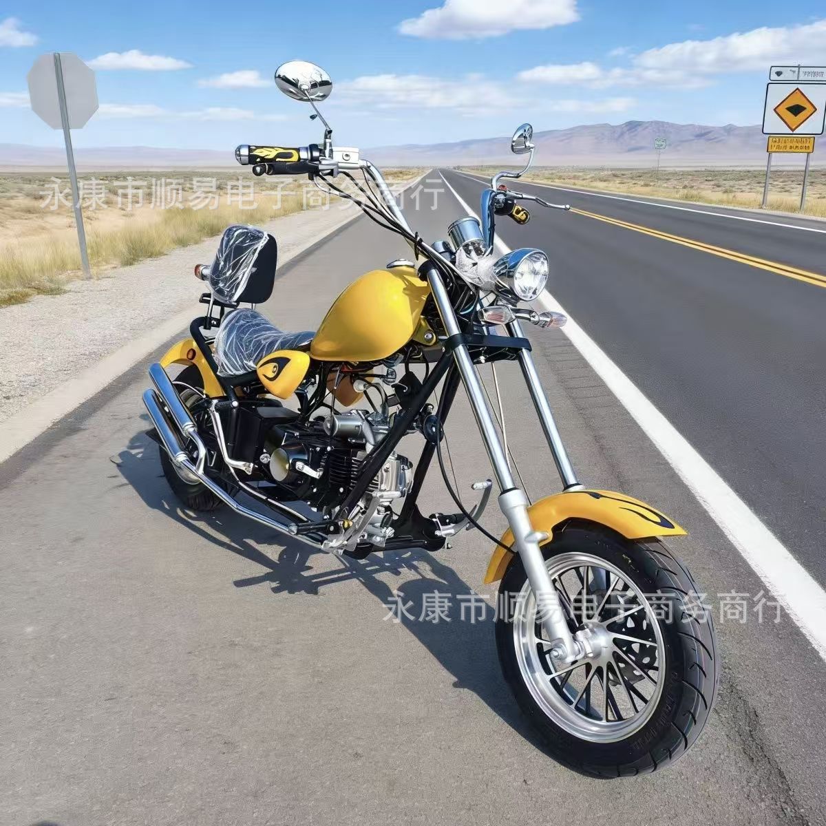 Harley Prince Motorcycle 125Cc Adult Scooter Personalized Retro Scooter Women's Street Bike Off-Road Motorcycle
