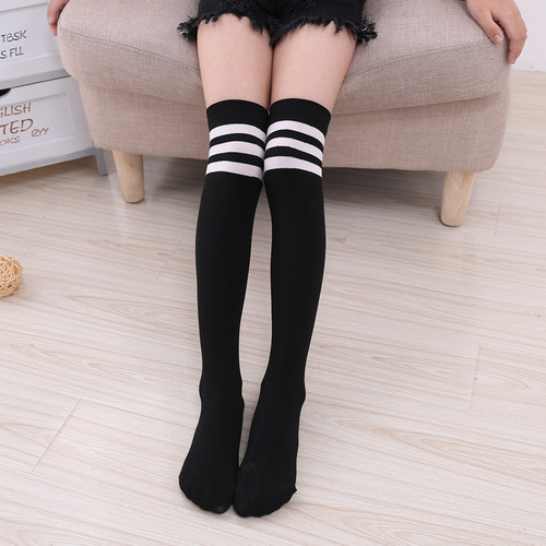 Lolita Anti-Slip Velvet Knee-High Socks Long Socks Student Leg Socks Mid-Calf Socks Lengthened Cos Socks Spring and Autumn 