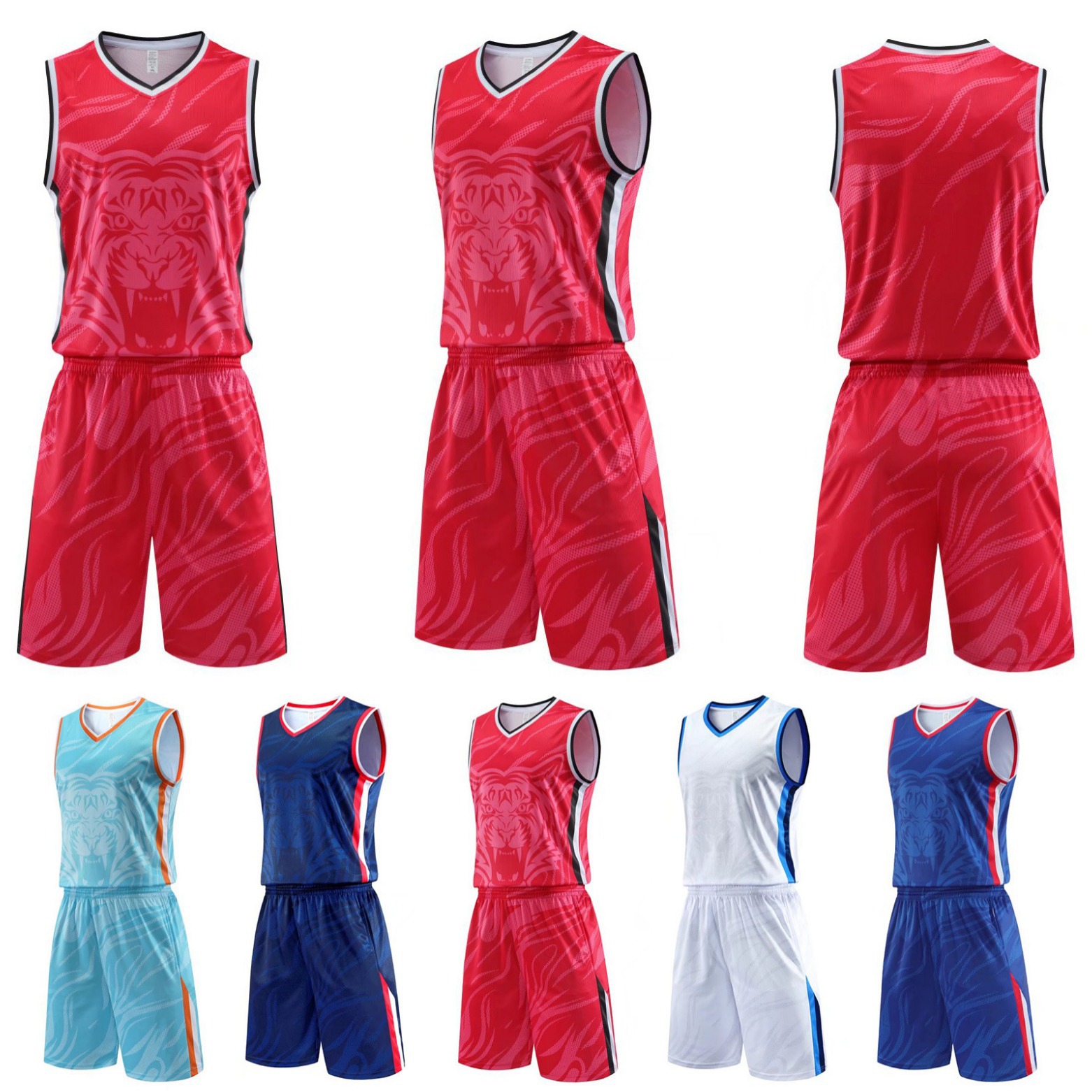 Quality camouflage basketball uniform for adults for training