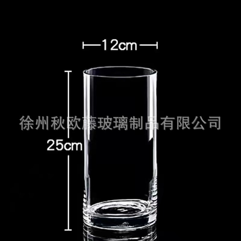 大号透明直筒玻璃花瓶批发客厅落地富贵竹鲜花水培花器摆件ins风|undefined