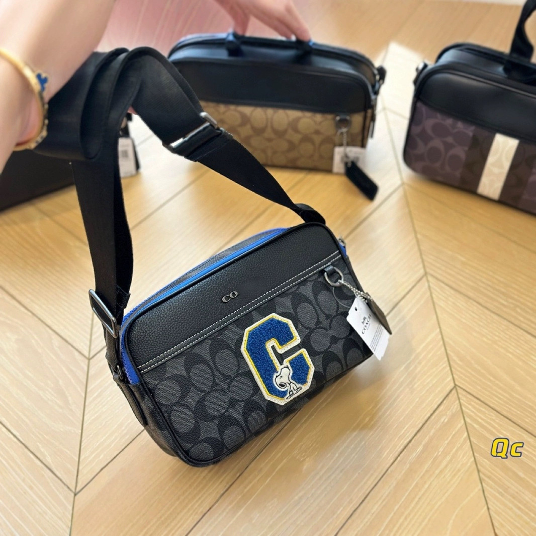 Bolso de hombro para hombre C familia simple bolso de viaje casual bolso de hombre con caja de regalo bolso de hombro bolso de pecho