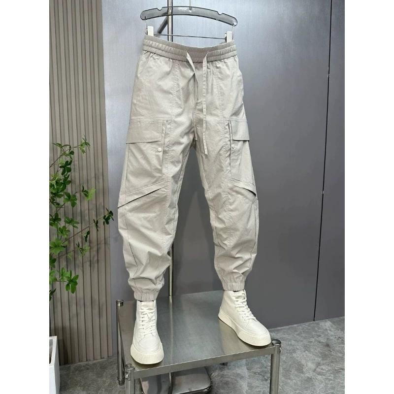 Men's warm three dimensional trousers, American style, loose fit