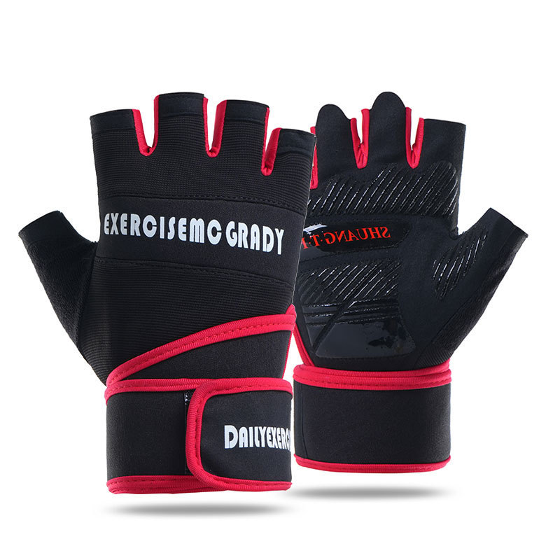 Guantes deportivos de acondicionamiento físico respirables medio dedo protector哑铃 ejercicio de levantamiento de pesas al aire libre ciclismo montañismo actualización antideslizante y resistente al desgaste image 15