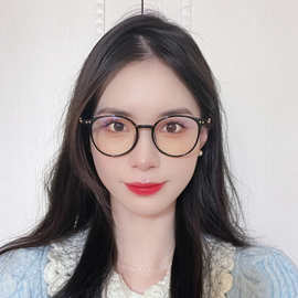 平光眼镜架装饰透明灰TR90金属插芯超轻时尚韩版大方男女通用全框