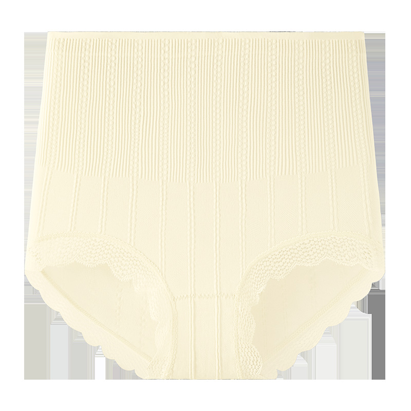 Cintura alta, talla grande, cesárea, abdomen, abdomen, ropa interior de mujer, entrepierna de algodón 10A, entrepierna antibacteriana, calzoncillos de mujer