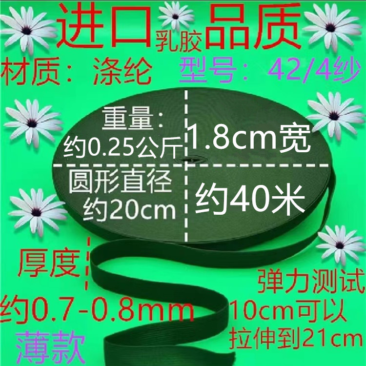 424 거즈 얇은 검정 1.8cm 약 40 미터