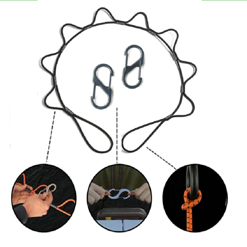 Jimei multifuncional elástico correa elástica correa elástica motocicleta red de carga cuerda de ropa correa de mascota genuina