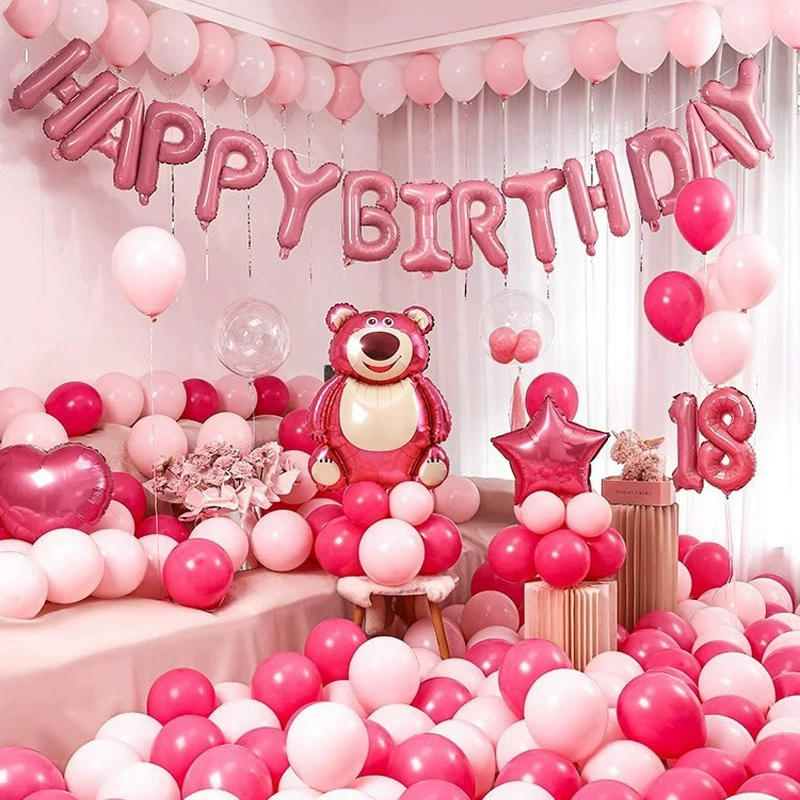 Мальчики и девочки день рождения декоративный воздушный шар набор детский мультфильм INS милая вечеринка день рождения