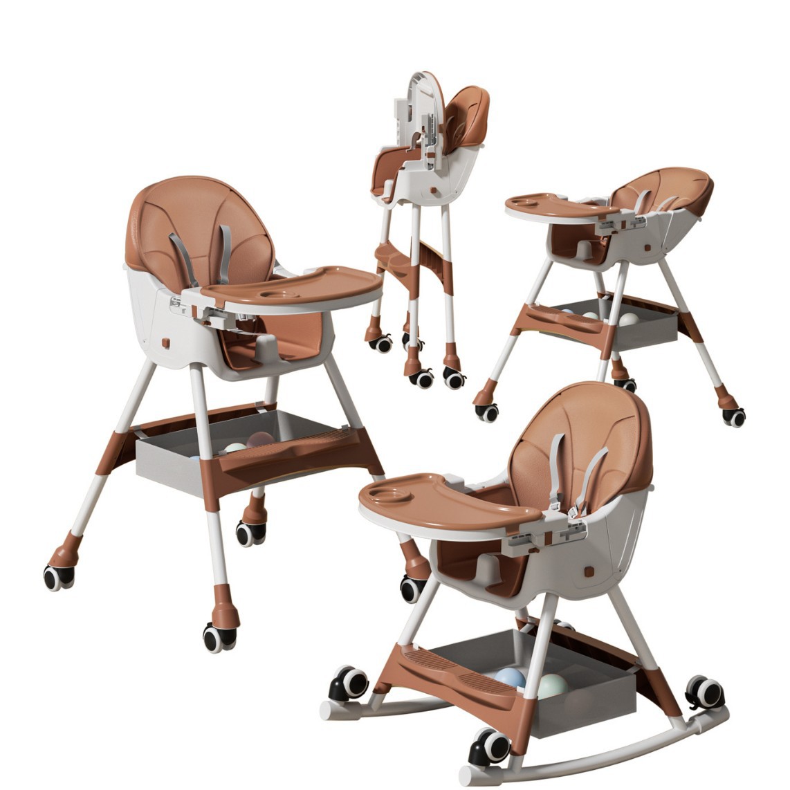 Silla de comedor para bebés, silla plegable multifuncional para bebés, mesa de comedor para bebés portátil, asiento para niños