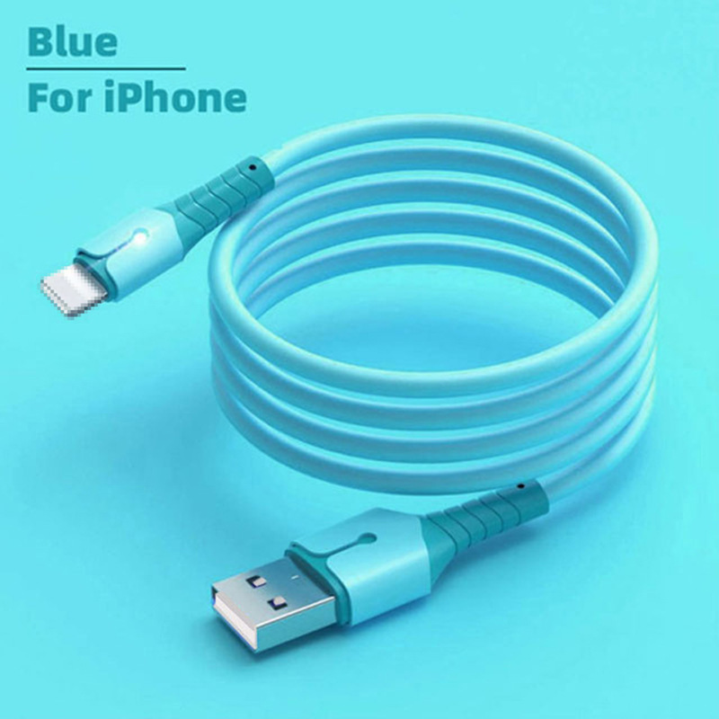 Die neuen flüssigen Daten mit Licht eignen sich zum Aufladen von Apps, Android, TypeC Fast Cab, USB und Silikon für Mobiltelefone._voghion.com