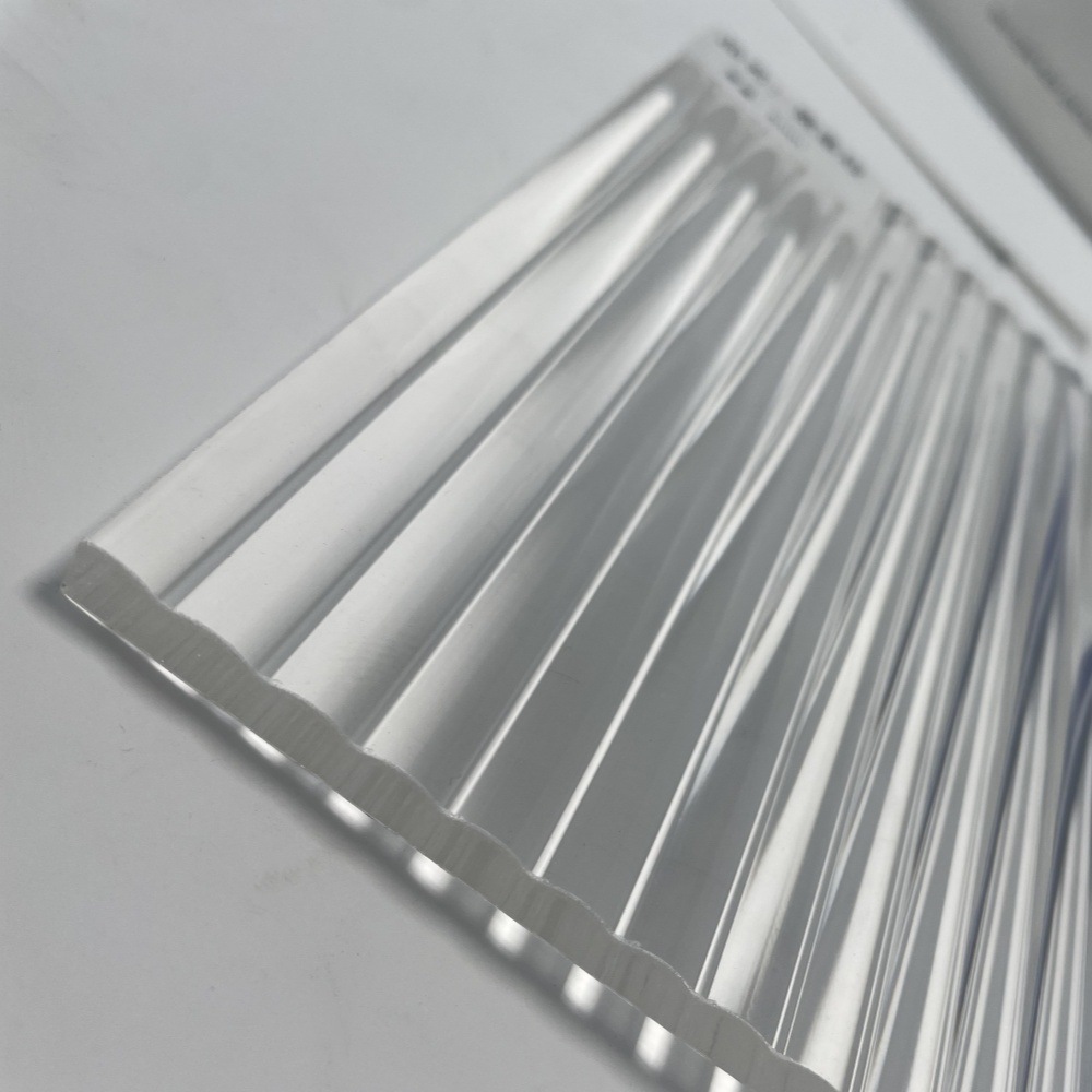 厂家直销宽条纹板长虹凹条纹亚克力板间距8mm波纹板材