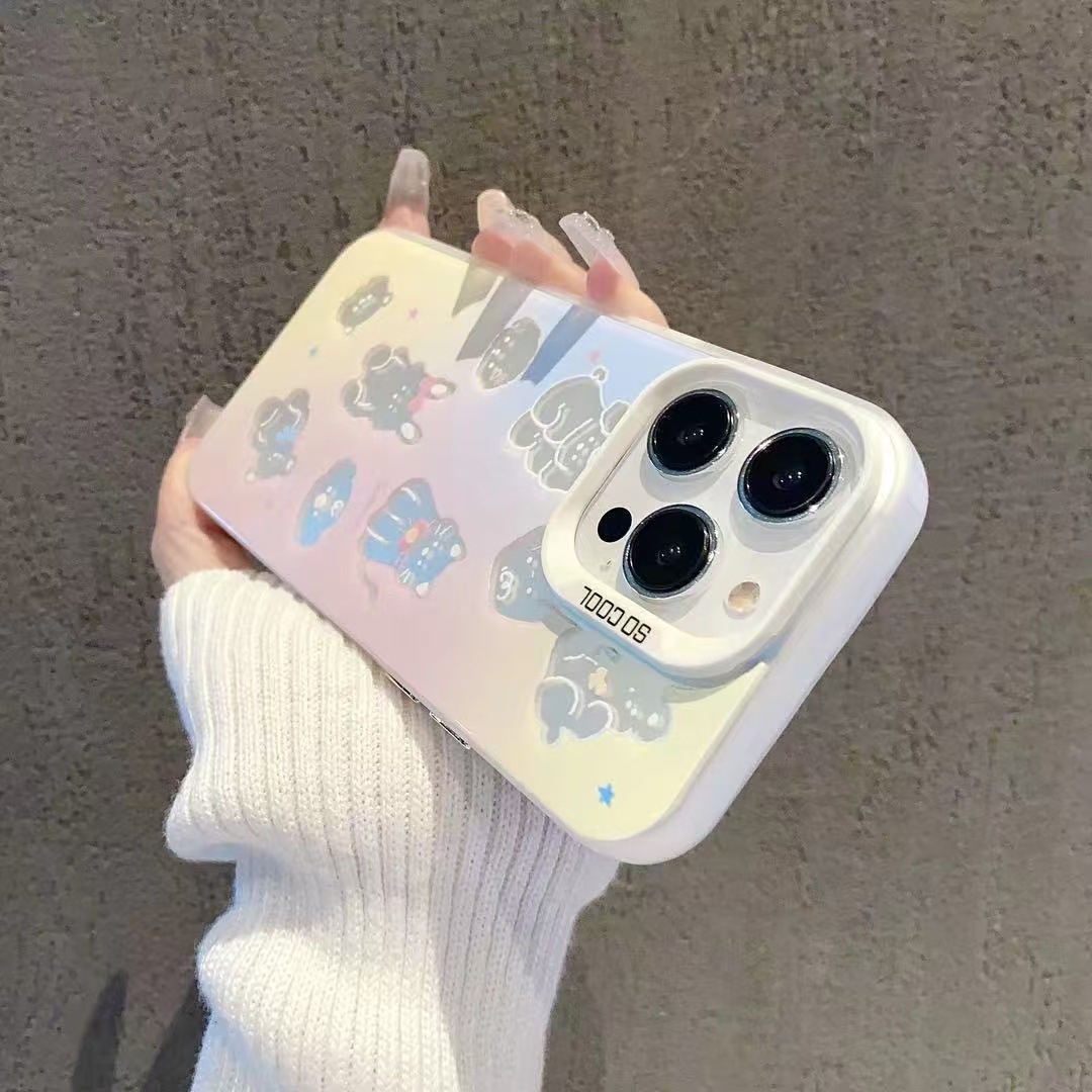 Nuevo animal pequeño para iPhone 16 funda para teléfono móvil Apple 15promax/14 anti-caída 13pro12 Premium 11