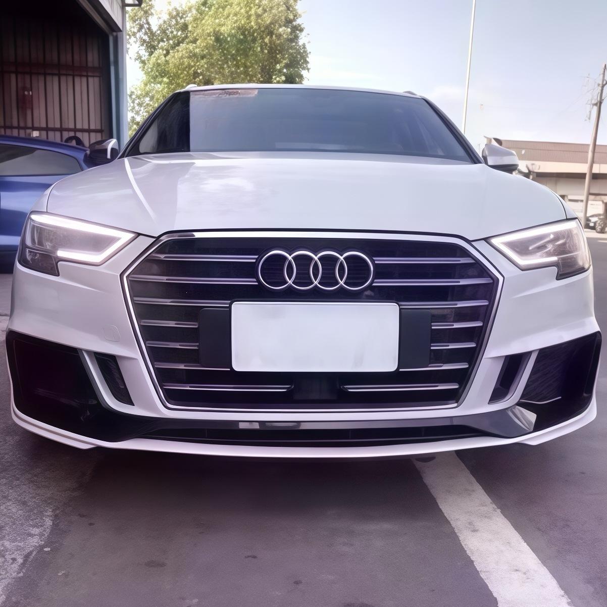 17-20, suitable for Audi A3, S3 front bumper, large front bumper, A3 modified to S3 style, front face