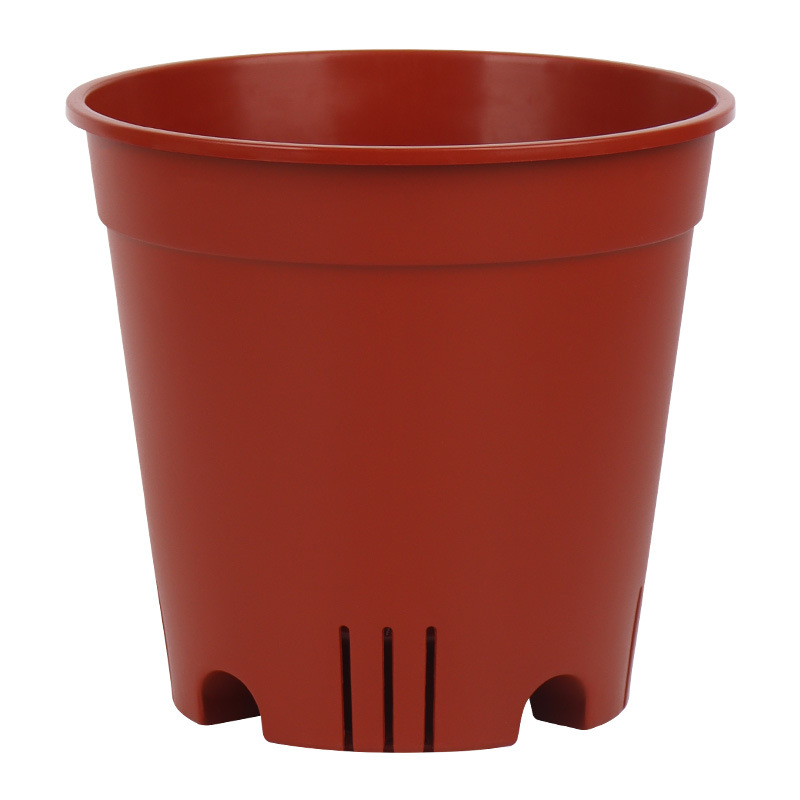 Nuevo recipiente de plástico transpirable al por mayor recipiente de flores multiculposa hortenida de hojas de color base de plantación recipiente de flores transparentes