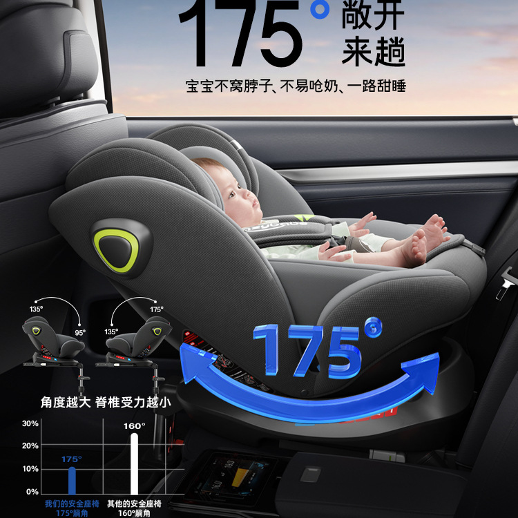 Child Seat Baby Car Universal 0 to 12 Years Old Baby Can Sit and Lie down Simple Portable Cotton