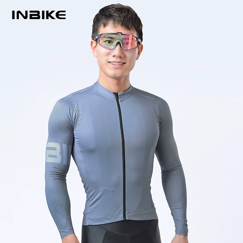 INBIKE велосипедная одежда с длинным рукавом мужской и женский топ весенне-осенний дышащий велосипедный костюм шоссейная велосипедная одежда быстросохнущая