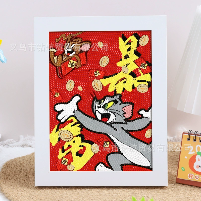 Kuromi алмазная живопись Sanrio детский handmade diy алмазная наклейка студенты полная алмазная мозаика живопись подарок оптом