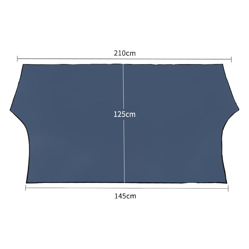 Coche protector de nieve de tela recubierto de plata cubierta del parabrisas del coche imán anticongelante protector de nieve engranaje delantero magnético cubierta de nieve