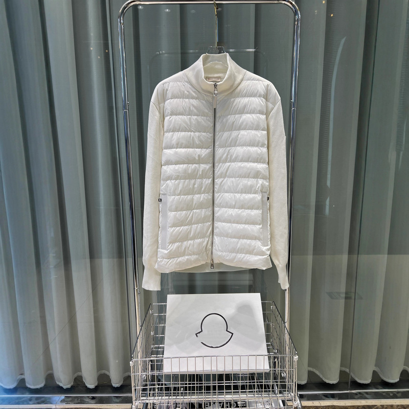 M蒙家南油高版本25s早秋新款羽绒服针织拼接轻薄男女同款外套现货|undefined