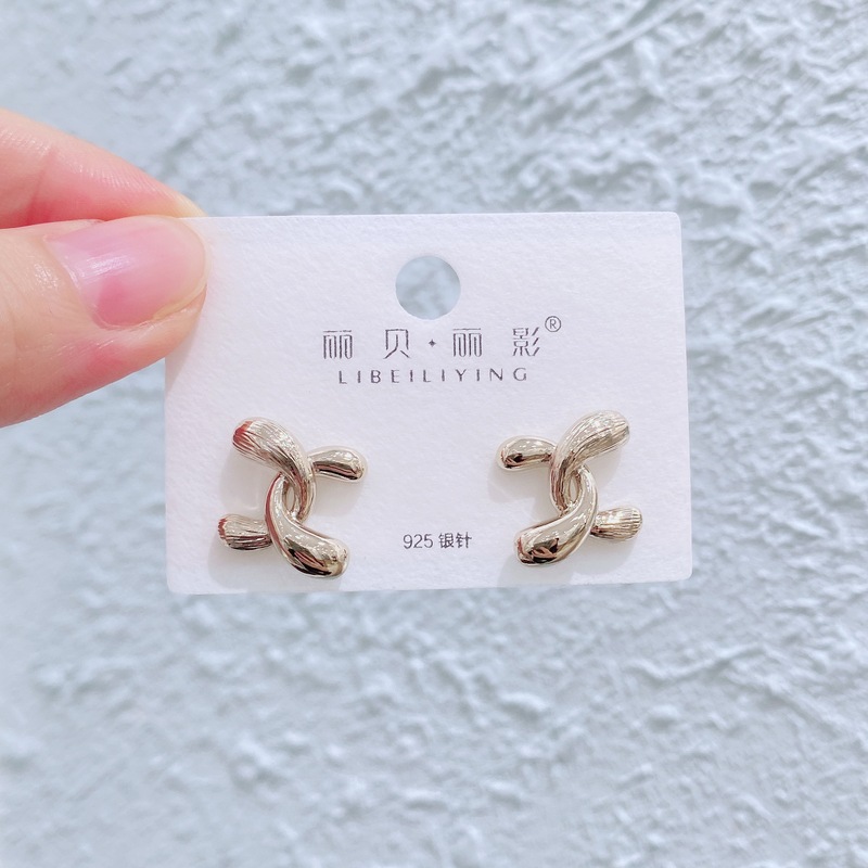 Liyin/Libeliying S925 シルバー針 C タイプイヤリングハイエンドファッション個性ニッチイヤリング女性のためのヨーロッパとアメリカの INS|undefined