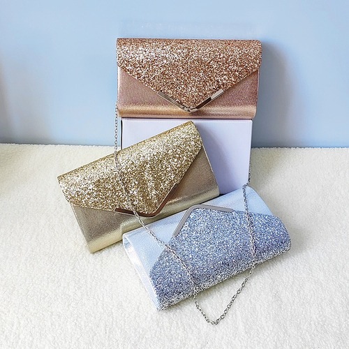 2025 Best Selling Glitter Grite Lady Evening Bag Wedding Bag Banquet Crossbody Bag Large Capacity