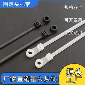 源头工厂固定头螺丝孔扎带4*150 *200 5*150 *200自锁螺丝孔扎带