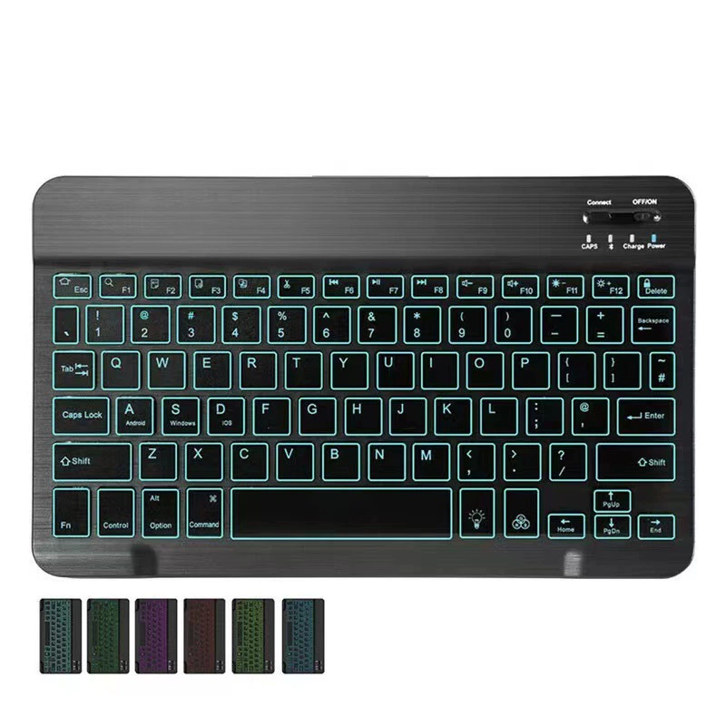 Wireless keyboard and mouse set, Bluetooth, rechargeable, colorful options (2.4G/BT)
