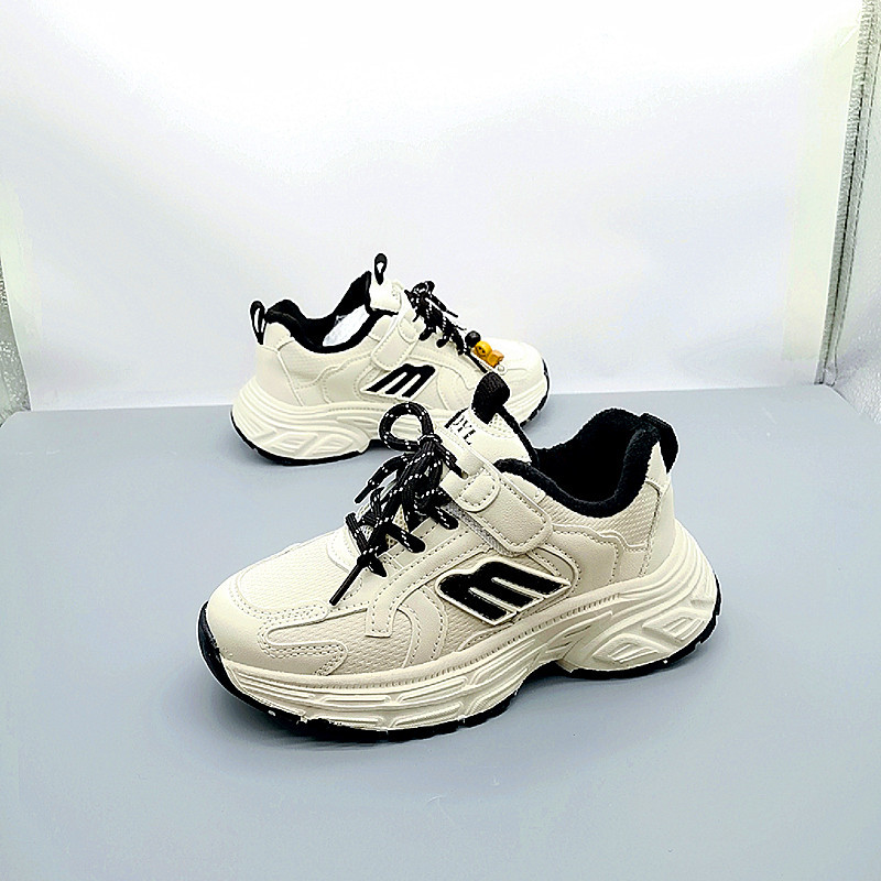 32-37 Tales de invierno de cuero de algodón zapatos deportivos de cuero para niños zapatos de skate para niños de primaria y media edad zapatos de carrera para niños