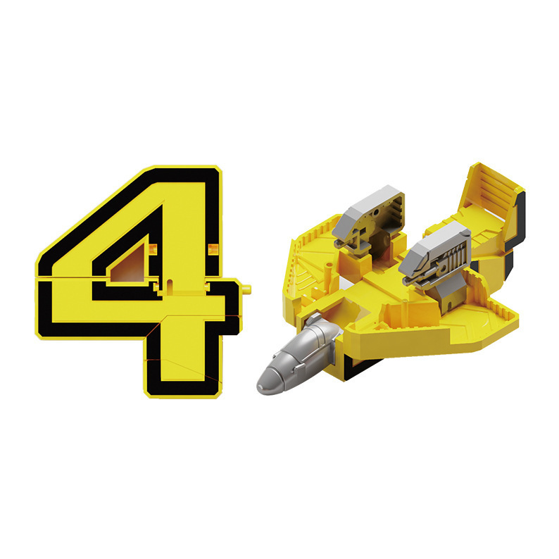 国境を越えた変形デジタルロボットモデルカーコンビネーションセット子供用 DIY 組み立てクリエイティブ教育玩具|undefined
