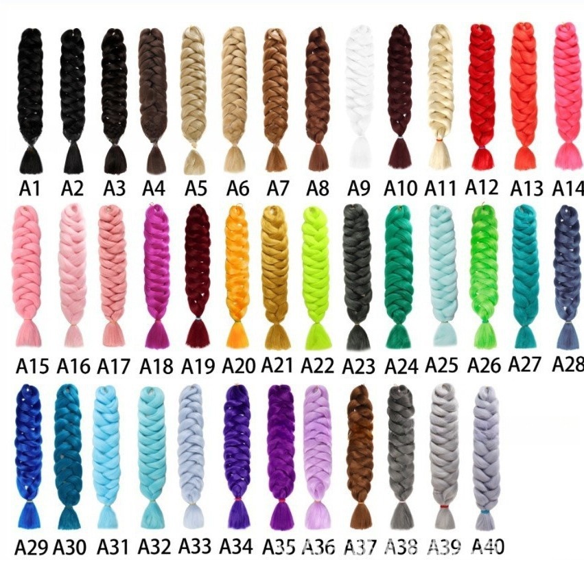 Europa y los Estados Unidos comercio exterior 165g fibra química trenzas sucias de color XP paquete de Toká peruca africana extensión de cabello negro trenzas largas