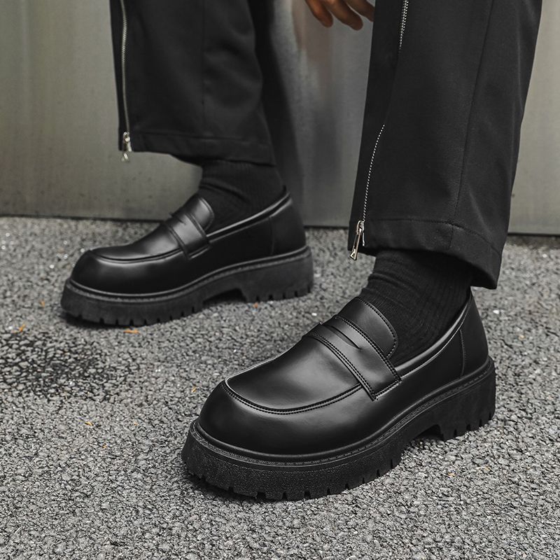 Beijiang Wolf Herren Leder Slipper Britischer Stil Freizeitschuhe_voghion.com