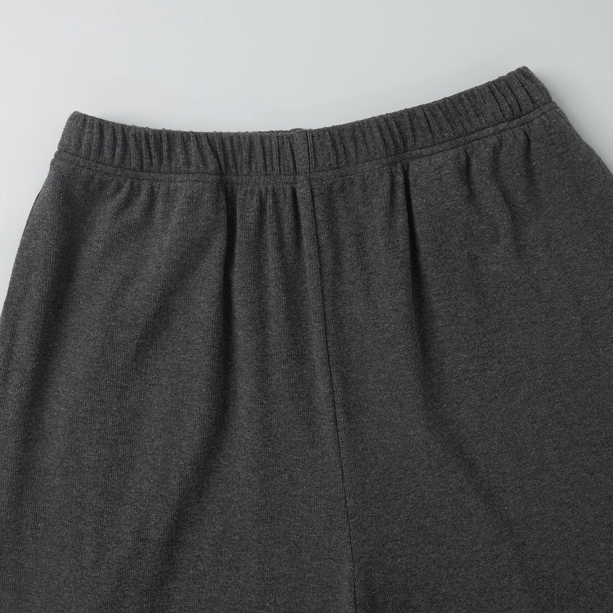 Geribbeld gebreide set met mock neck vest en broek voor dames_voghion.com