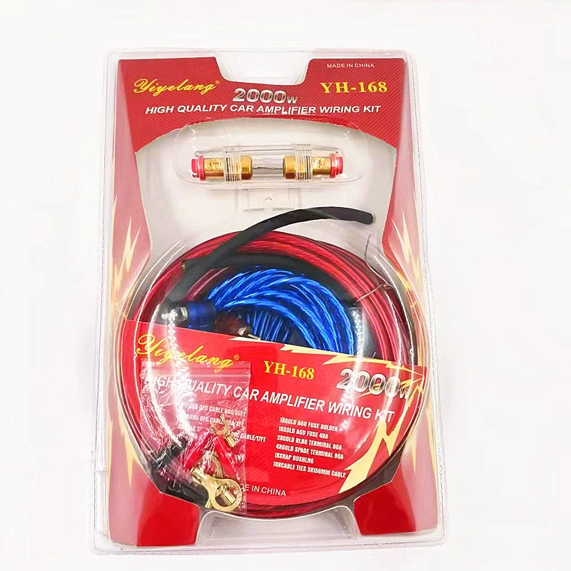 Автомобильный аудио усилитель кабель YH168 сабвуфер кабель питания/кабель управления/предохранитель/сигнальный кабель