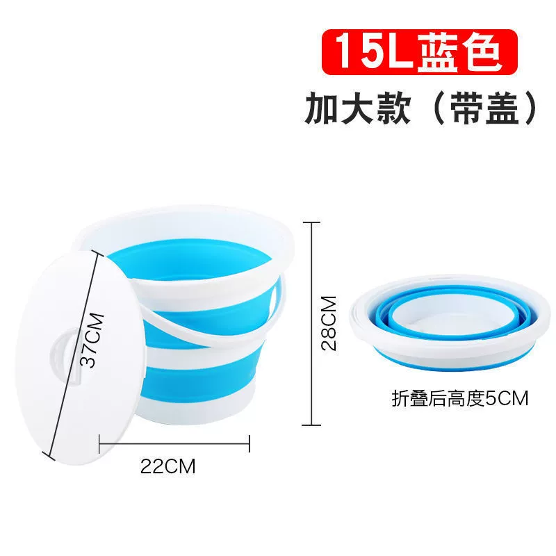 Foldable handheld universal bucket for traveling