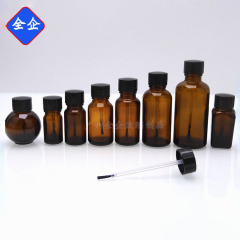 茶色の精油瓶、ブラシ付き蓋、精油分注用茶色瓶をメーカーから在庫ありで供給しています。