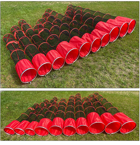 Universal positioning thickened rubberized fish protection nylon edge fishing fish protection aluminum alloy fisherman fishing net bag