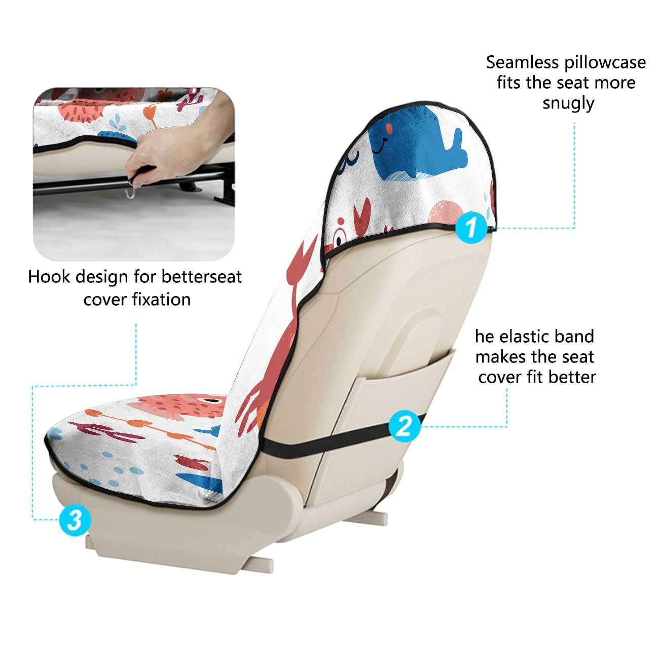 Marine seat towel cover front seat protector suitable for gym and exercise, universal for all seasons and car use